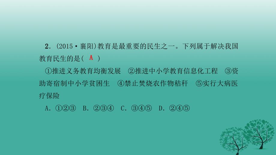 八年级政治下册 单元清四 检测内容：第三单元课件 新人教版_第3页