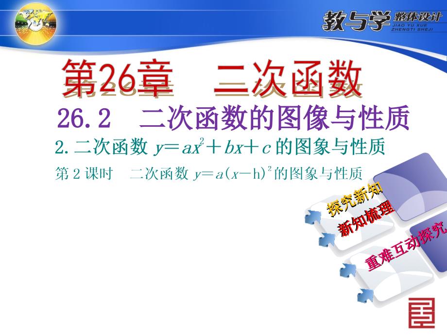 262　二次函数的图象与性质2二次函数y＝ax2＋bx＋c的图象与性质第2课时　二次函数y＝a(x－h)2的图象与性质_第2页