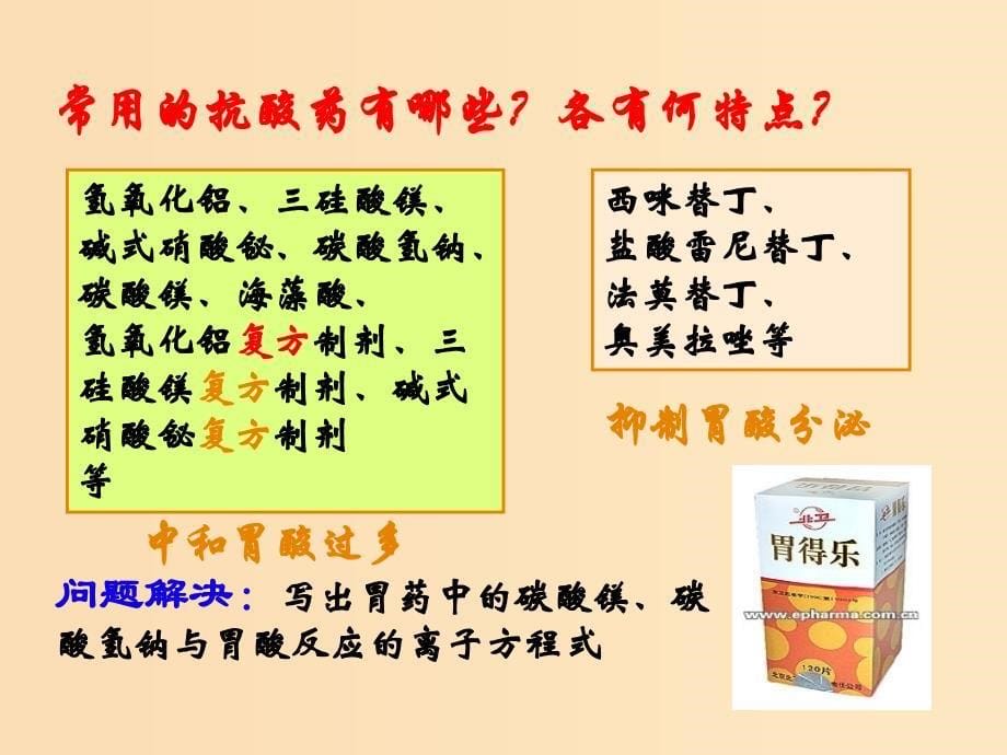 2018年高中化学 专题2 营养均衡与人体健康 第四单元 造福人类健康的化学药物课件1 苏教版选修1 .ppt_第5页