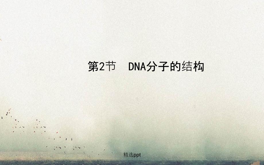 201x年高中生物第3章第2节DNA分子的结构名师新人教版必修_第1页