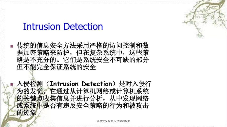 信息安全技术入侵检测技术PPT课件_第5页