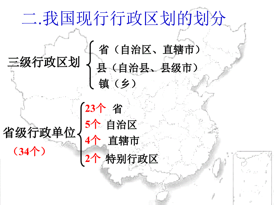 八年级地理上册第中国的行政区划课件湘教版_第3页