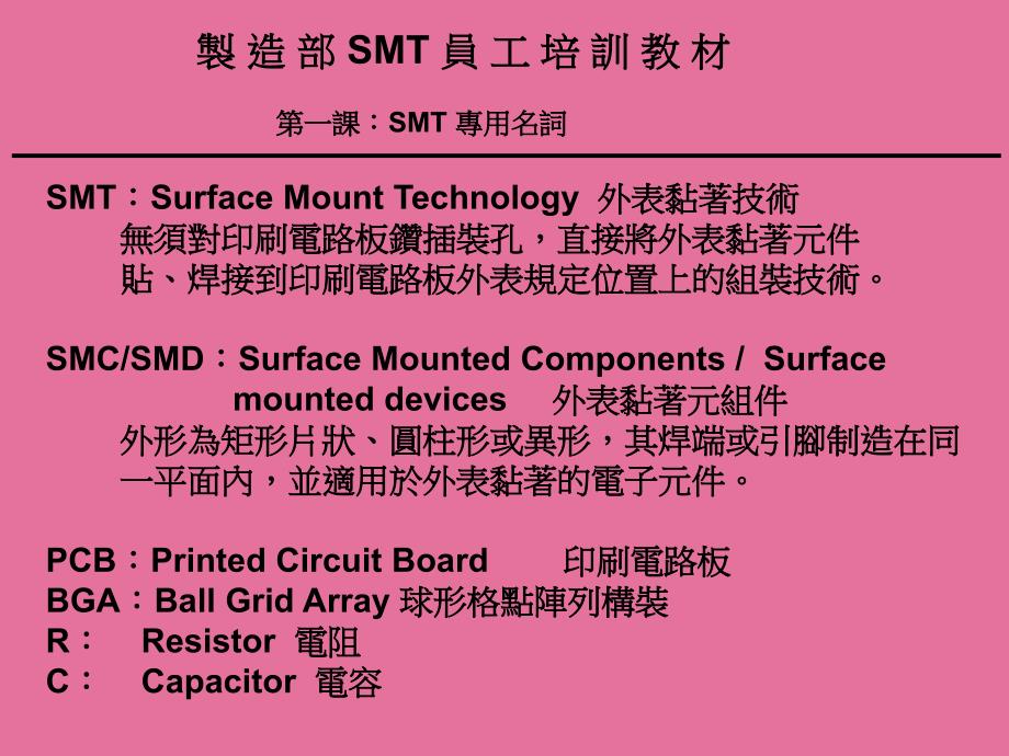 SMT品管生产作业培训教材ppt课件_第3页