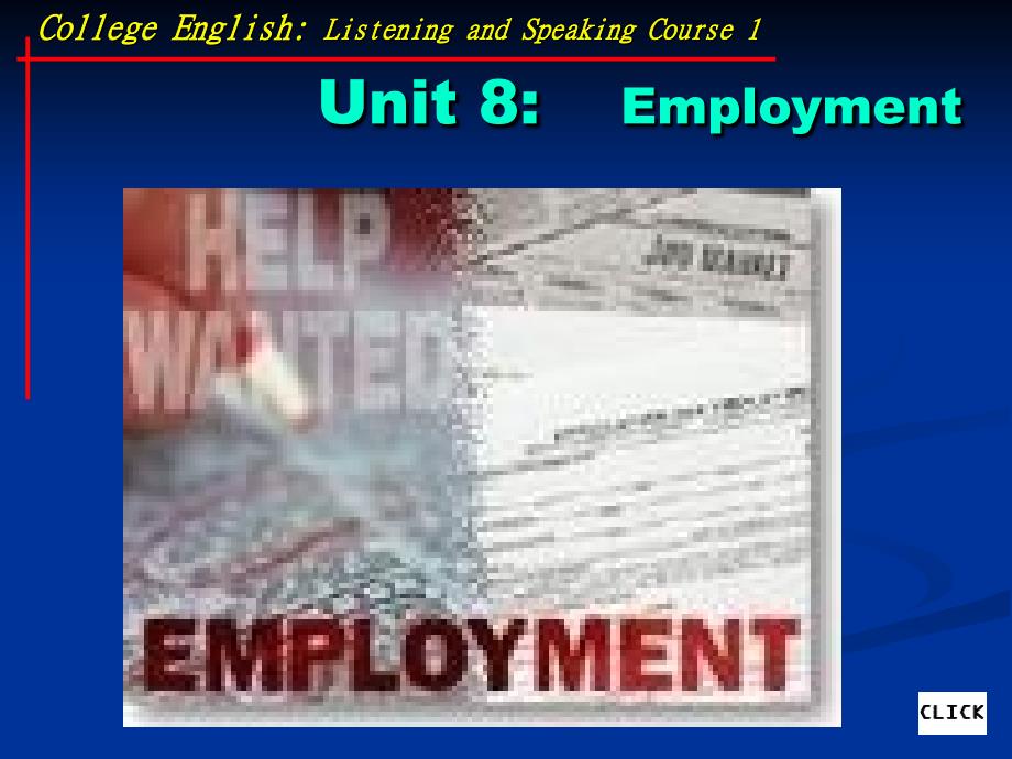 Unit 8 Employment_第1页