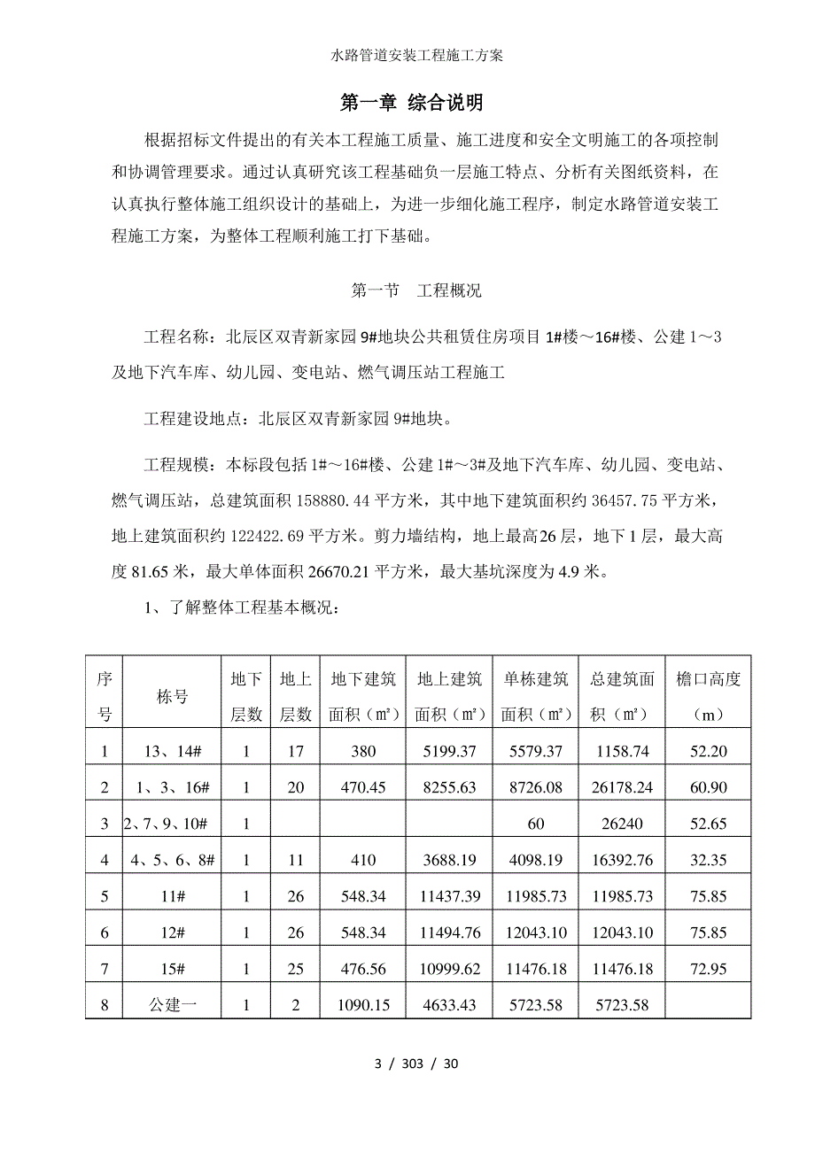 水路管道安装工程施工方案_第3页