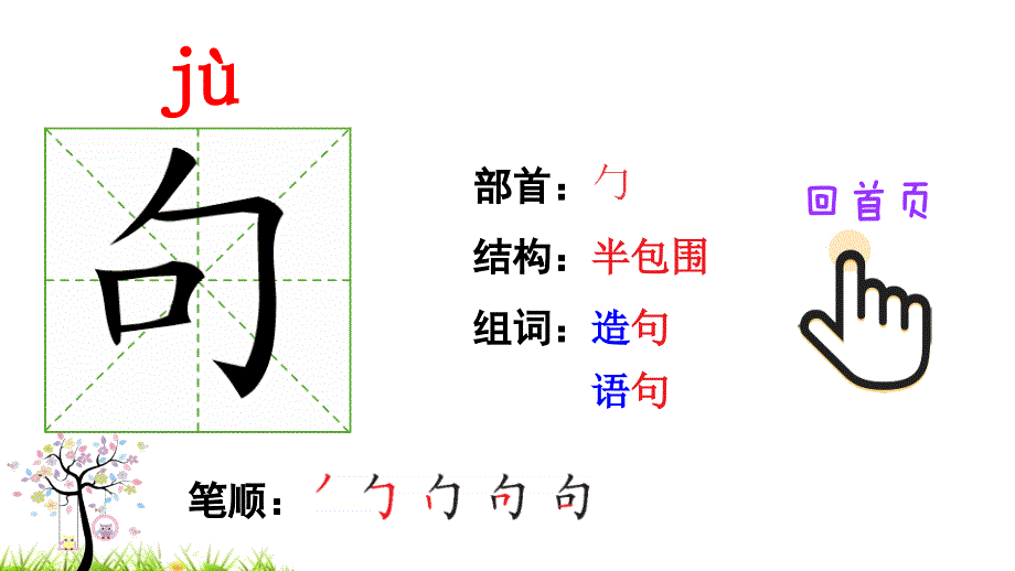 部编版二年级下册语文 10 沙滩上的童话（笔顺）公开课课件_第4页