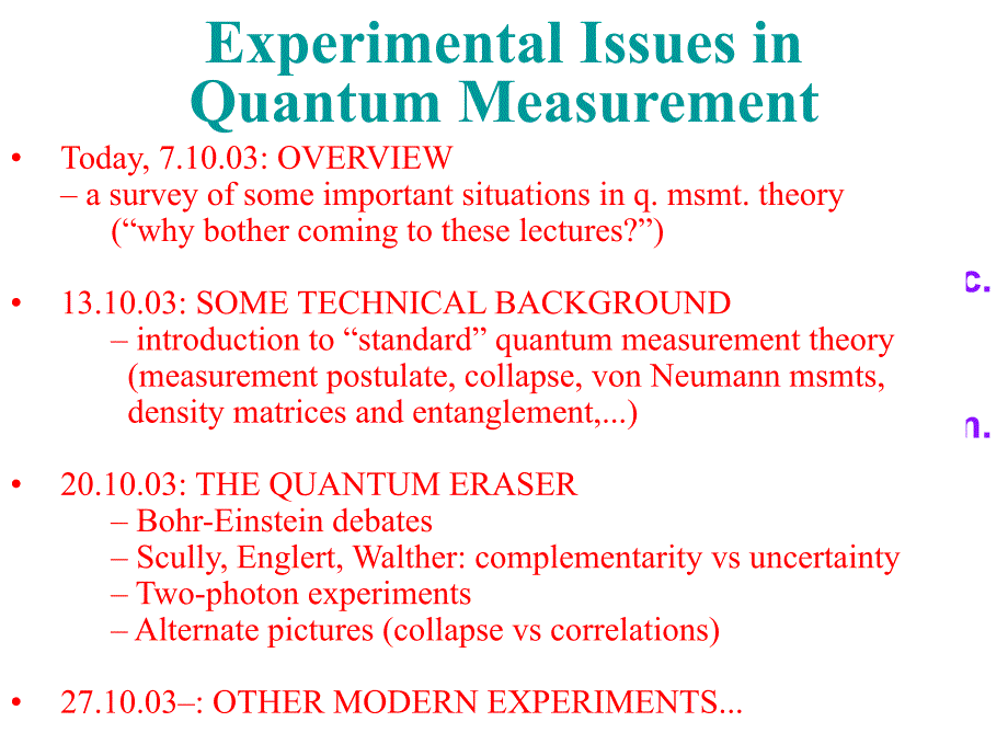 Experimental Issues in Quantum Measuremen：在量子测量问题_第1页