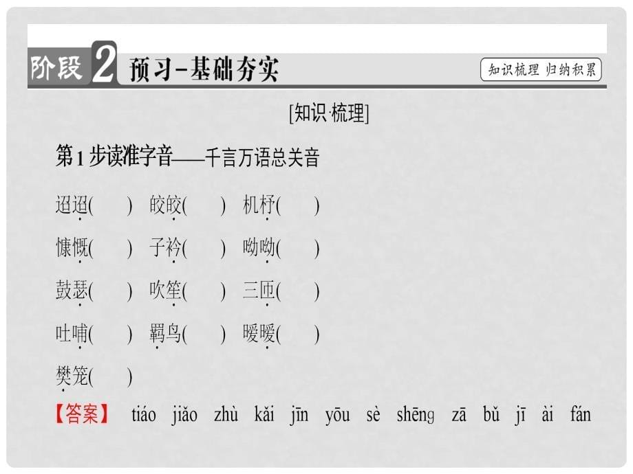 高中语文 第四单元 古典诗歌（1）17 汉魏晋诗三首课件 粤教版必修1_第5页