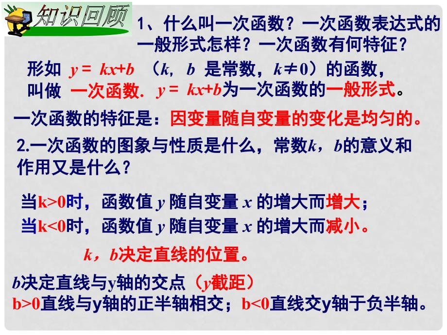 八年级数学下册 4.4《用待定系数法确定一次函数表达式》课件 （新版）湘教版_第2页