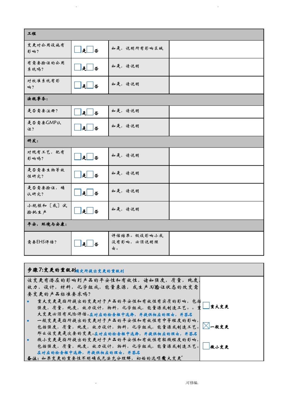 变更控制管理表格_第4页