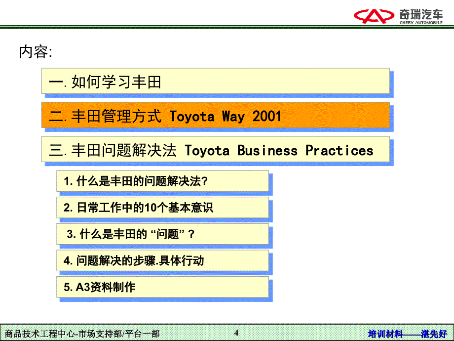 丰田问题解决方法培训简化版1_第4页