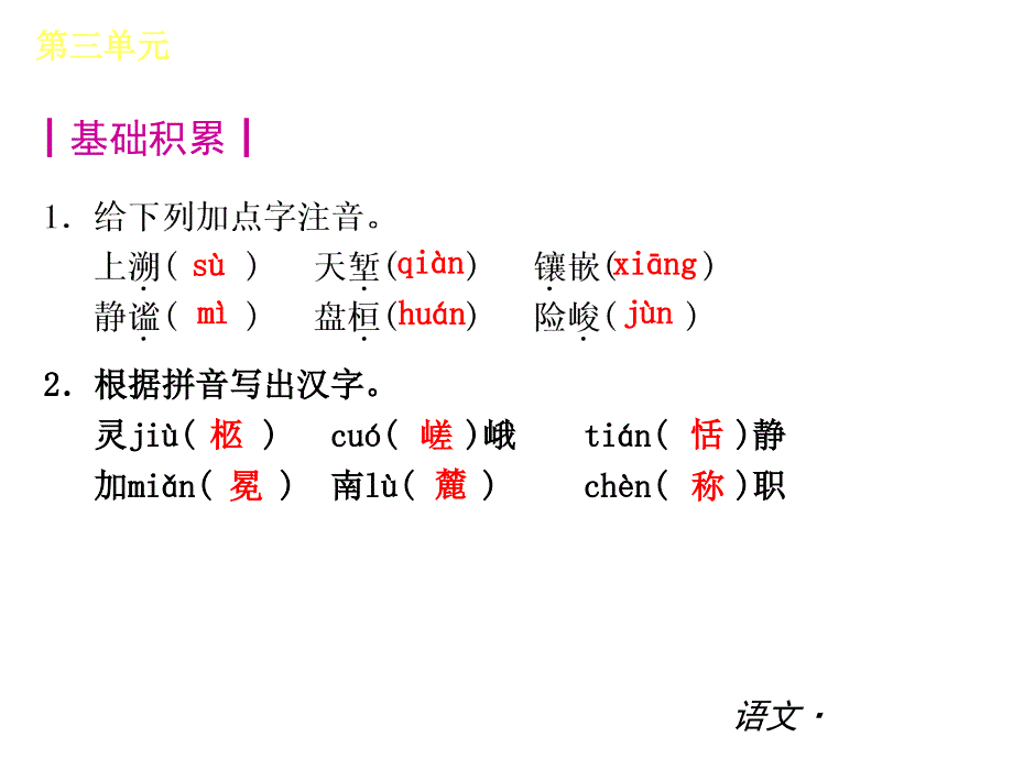 七下第三单元复习_第3页