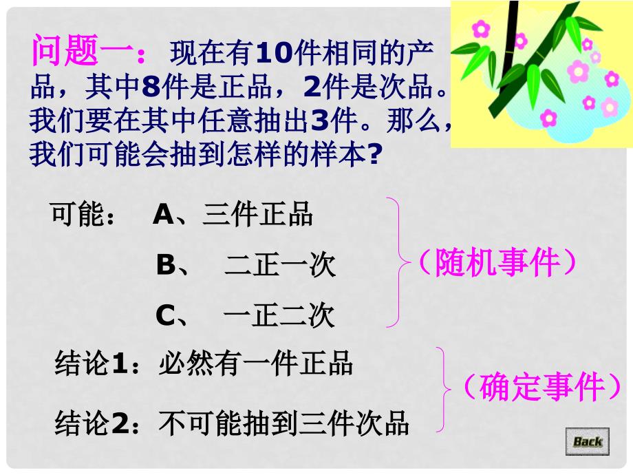 河南省长垣县第十中学高中数学 3.1.1随机事件的概率（一）课件 新人教A版必修3_第3页