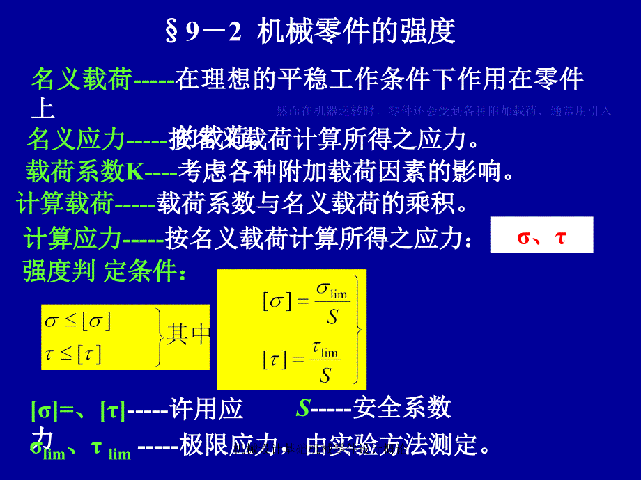 机械设计基础机械零件设计概论_第4页