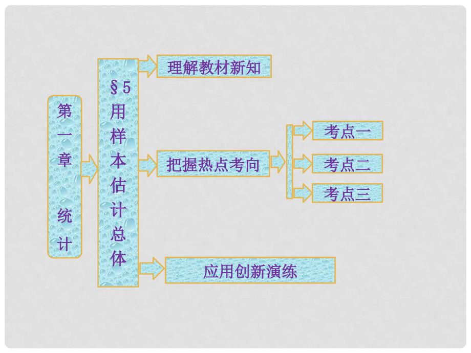 高中数学 第1部分 第一章 &#167;5 用样本估计总体配套课件 北师大版必修3_第1页