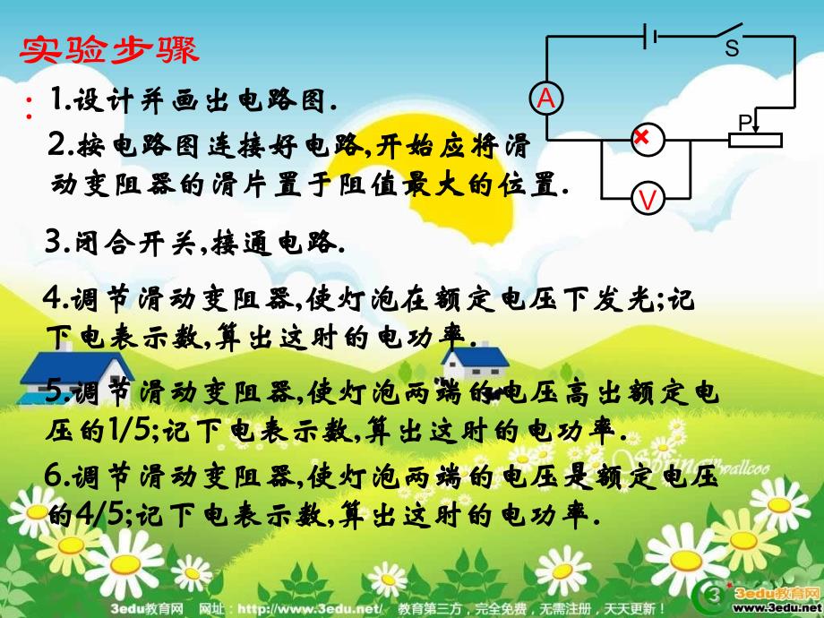 中考物理考点专题复习课件测定小灯泡的电功率课件_第3页