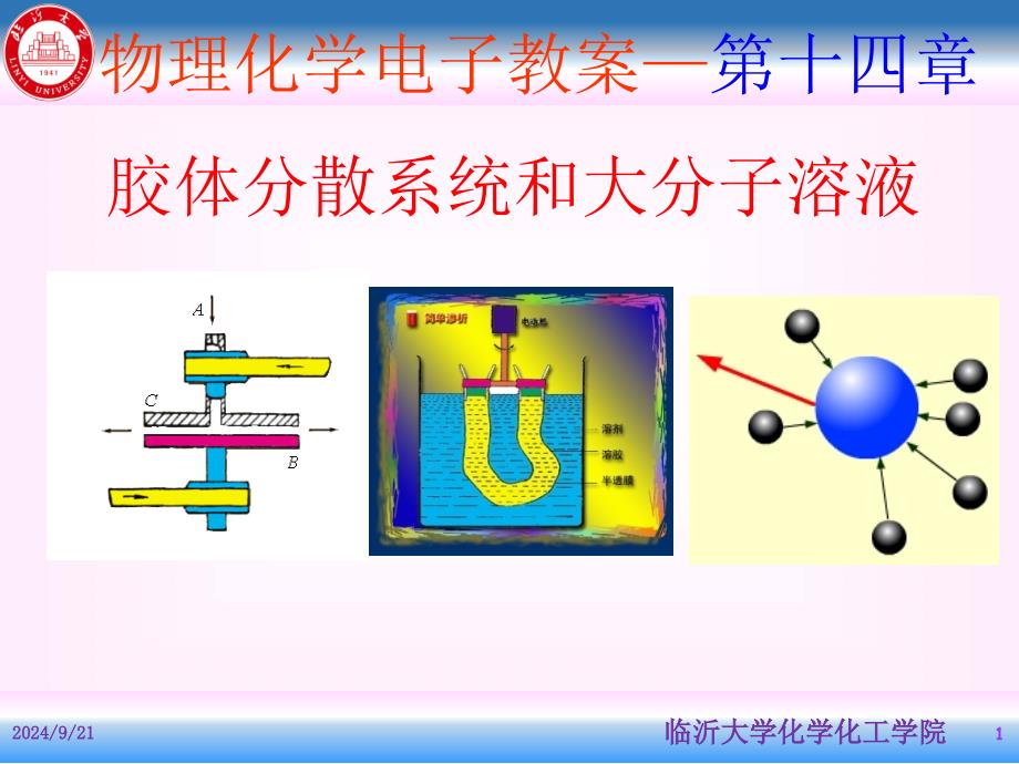 胶体分散系统和大分子溶液课件_第1页