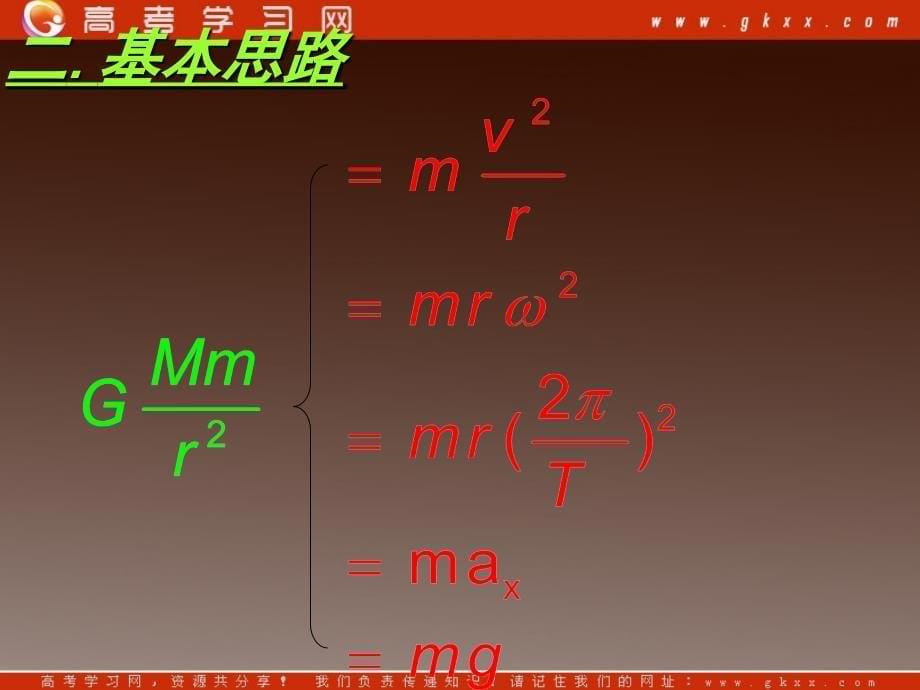 高一物理课件：6.4《万有引力理论的成就》6（人教版必修2）_第5页