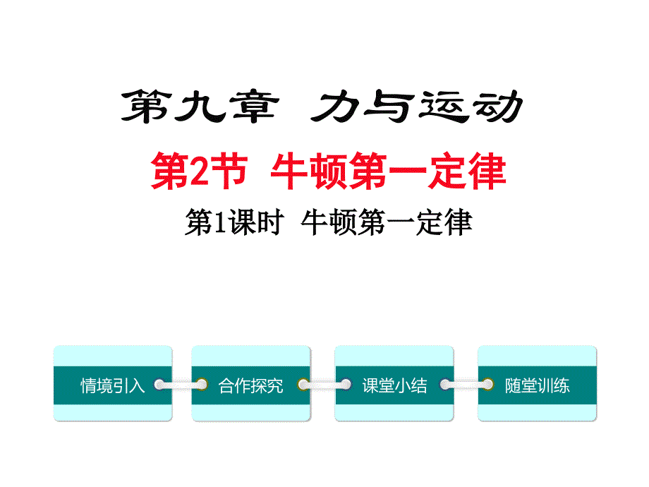 新苏科版八年级物理下册九章.力与运动二牛顿第一定律课件8_第2页