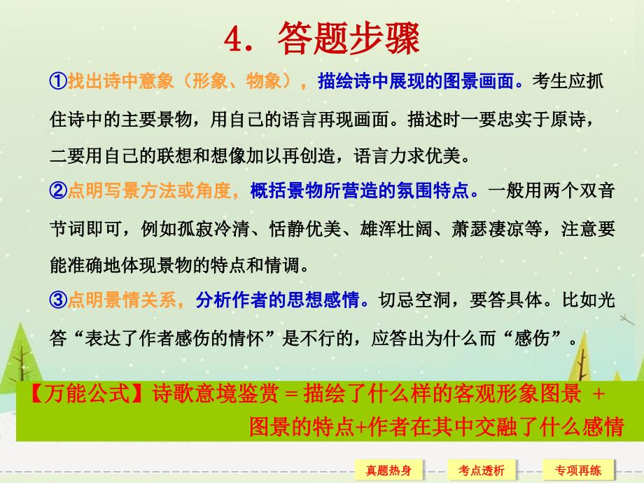 高中一年级语文必修1诗歌单元教学课件_第3页