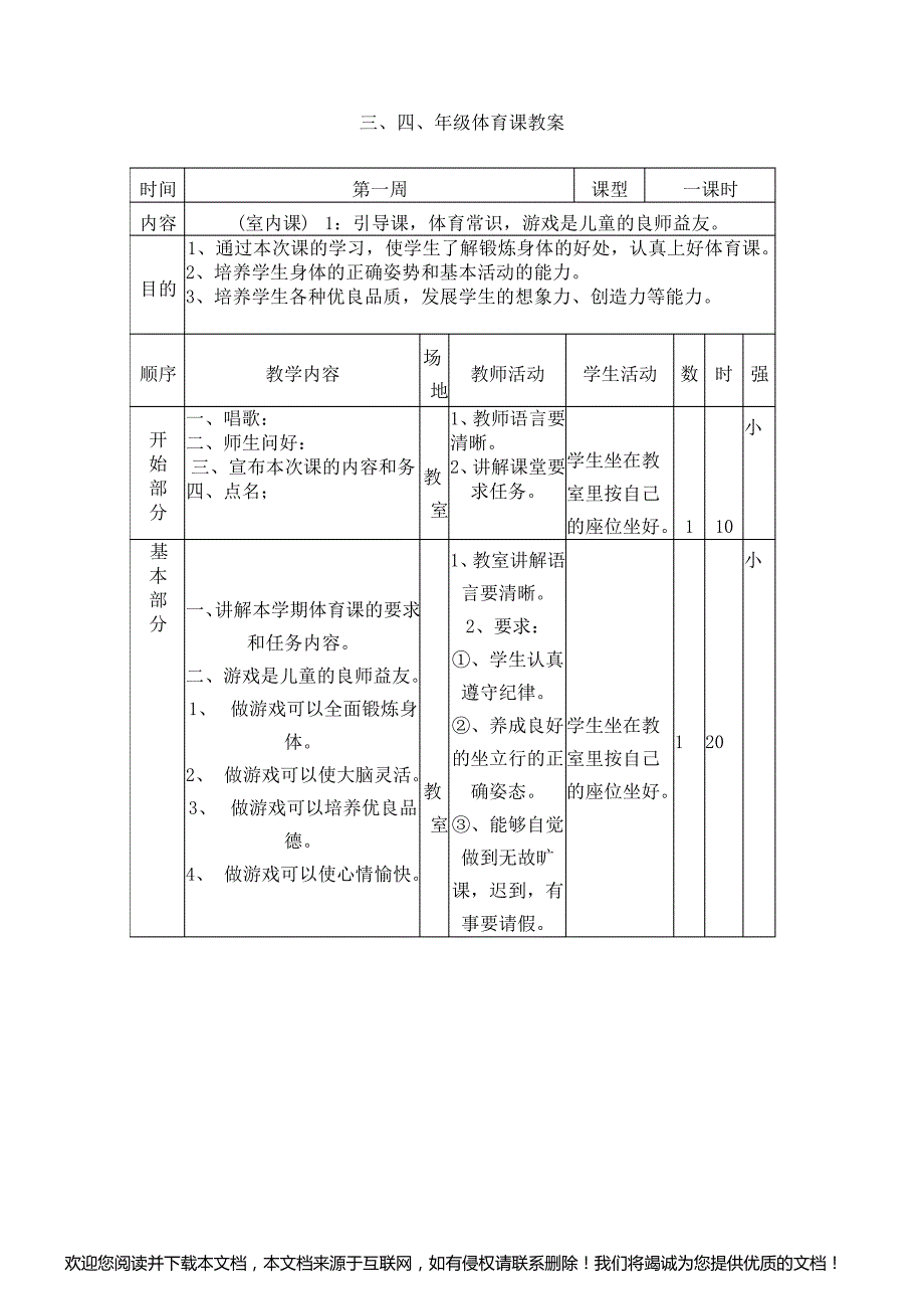 (完整word版)小学体育教案全集_第1页