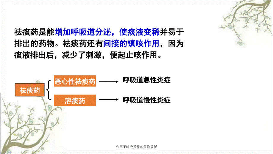 作用于呼吸系统的药物最新课件_第4页