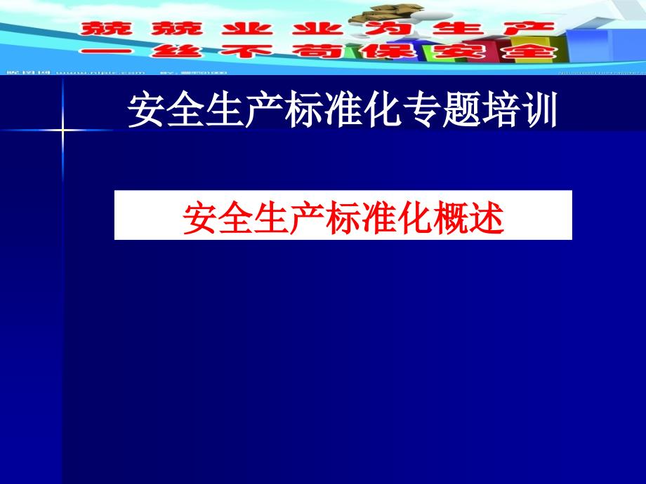 安全管理工程：1-3 安全生产标准化概述_第1页