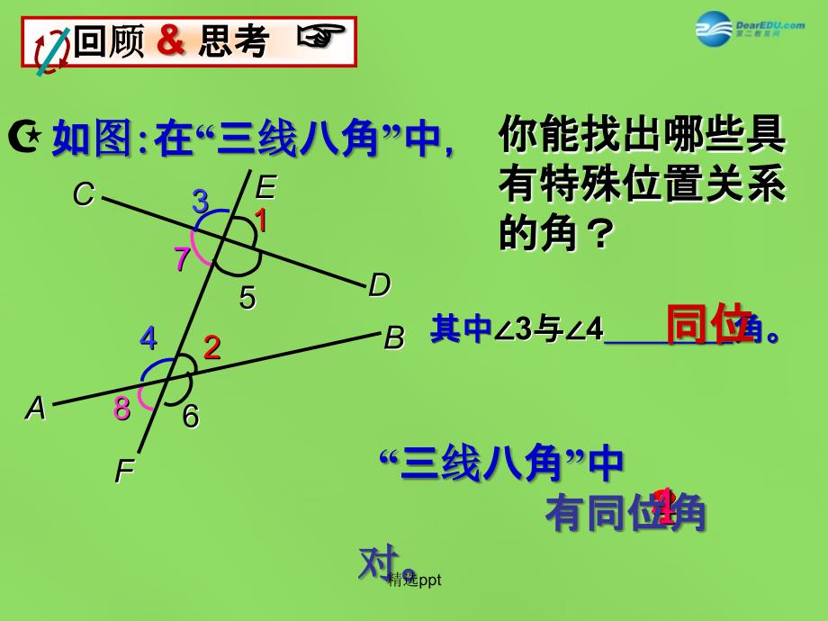 201x年七年级数学下册7.1探索直线平行的条件2苏科版_第2页