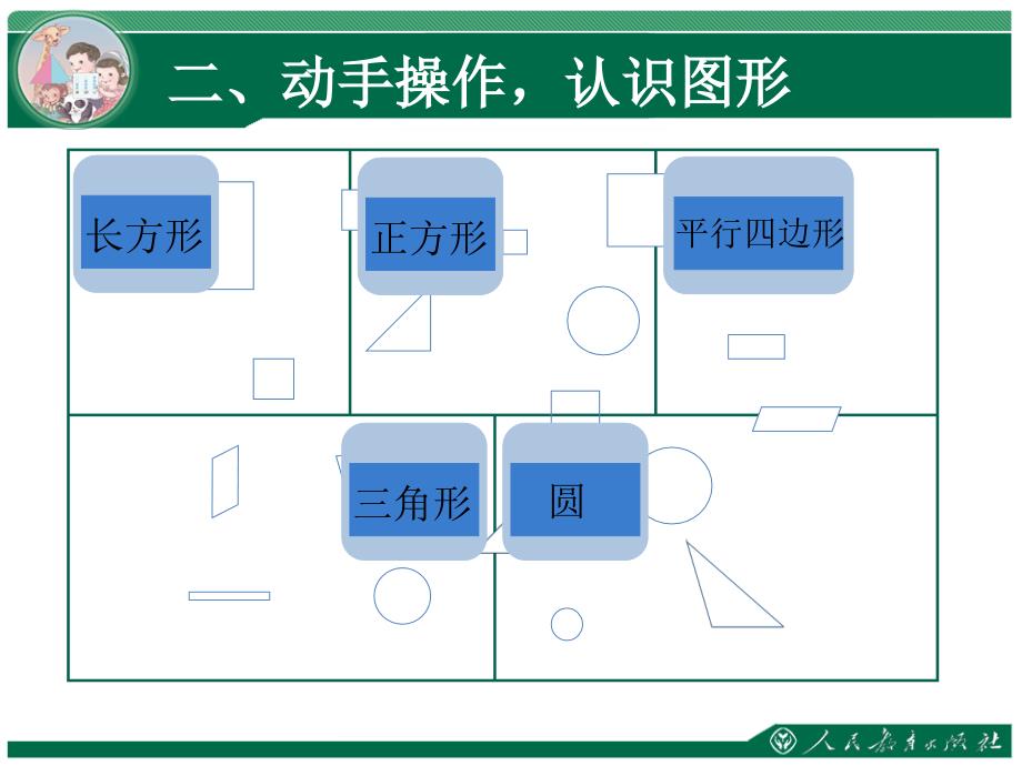 人教版一年级数学下册认识图形二第1课时_第4页