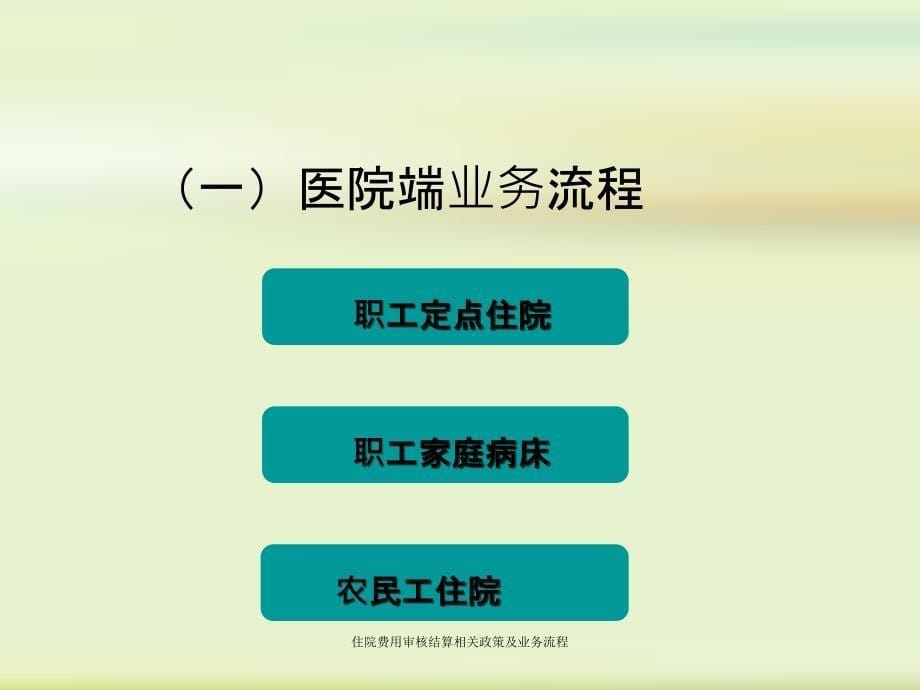 住院费用审核结算相关政策及业务流程_第5页