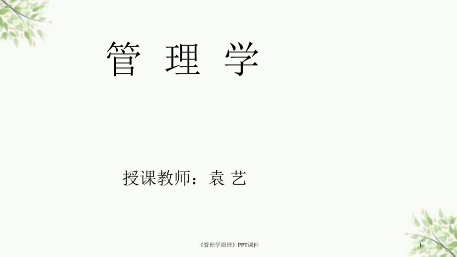 《管理学原理》PPT课件课件_第1页