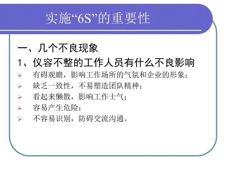 光学眼镜有限公司内训教材6S管理知识培训_第5页