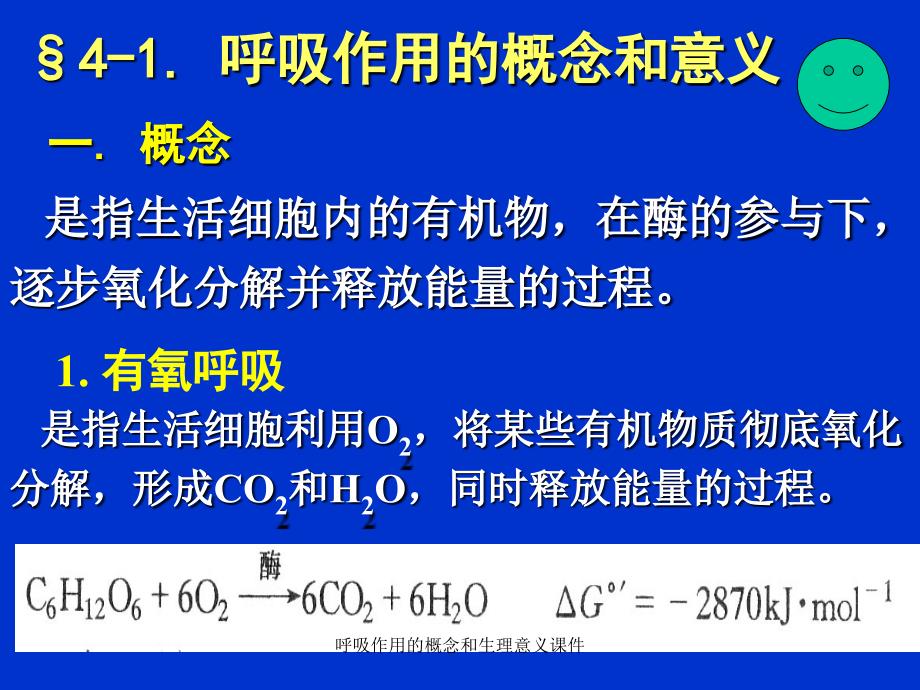 呼吸作用的概念和生理意义课件_第2页