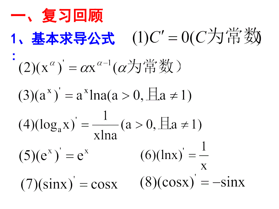 导数的四则运算法则课件_第2页