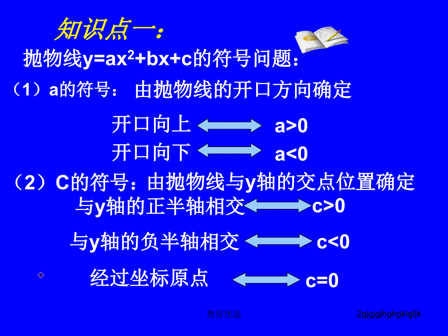 二次函数图像与abc符号关系教学校园_第2页