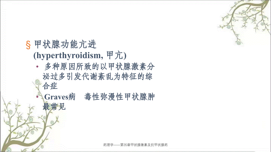 药理学第35章甲状腺激素及抗甲状腺药课件_第3页