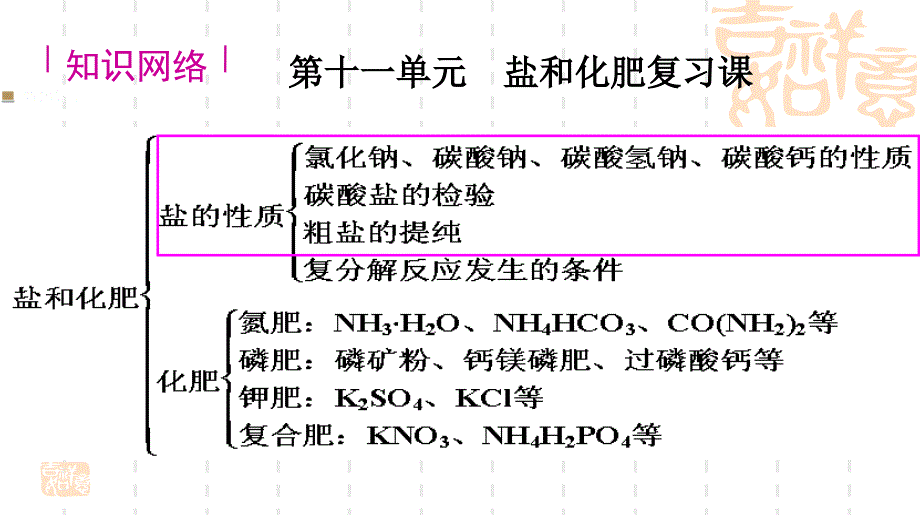 人教版九年级化学下册11.生活中常见的盐复习课_第1页