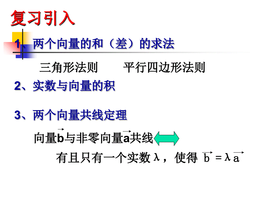 2.3.1平面向量基本定理课件_第2页