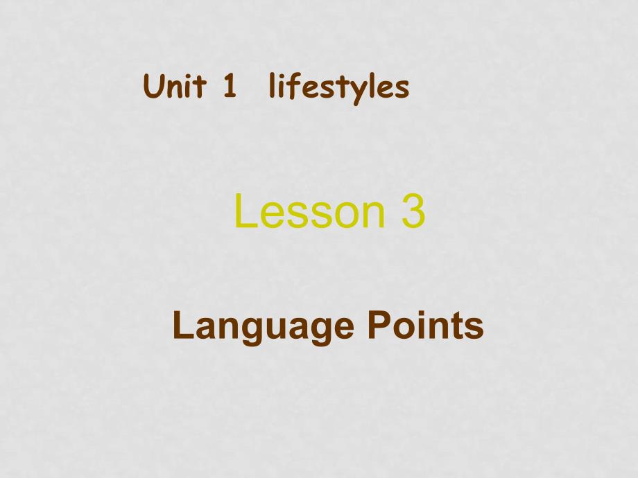 高中英语：Unit1 lesson3a volunteer teacherlanguage points课件（北师大版必修1）_第1页