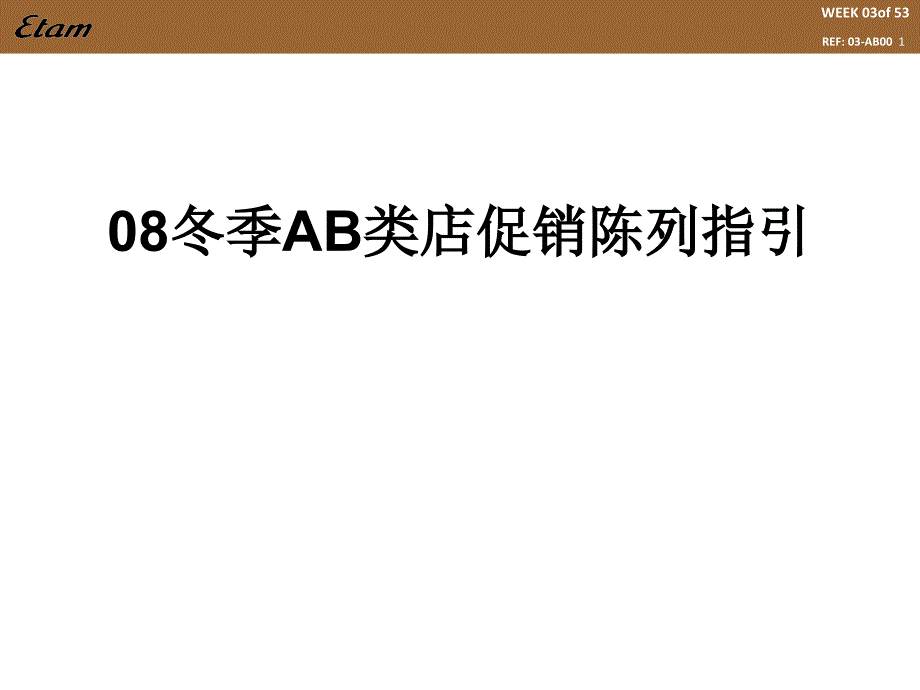 艾格08冬季AB类店促销陈列指引_第1页