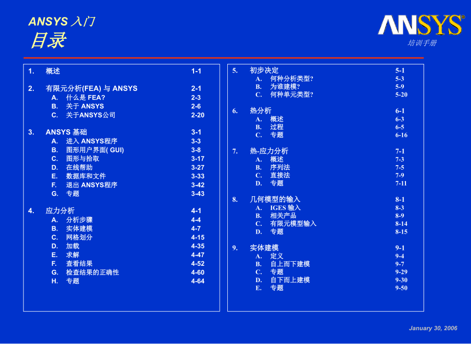 ANSYS入门培训手册_第2页