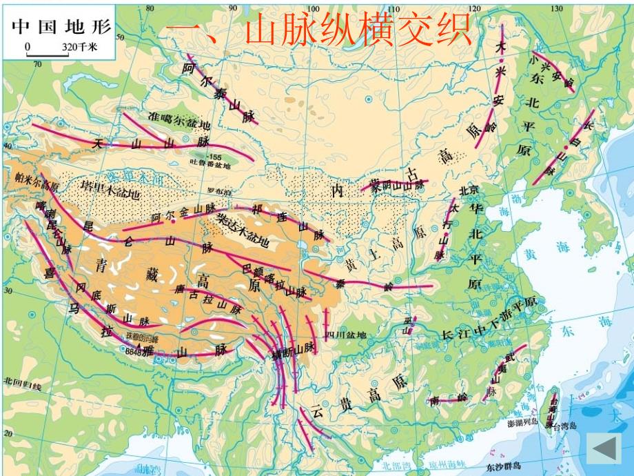 湘教版八年级地理上册21中国的地形课件共60张PPT_第2页