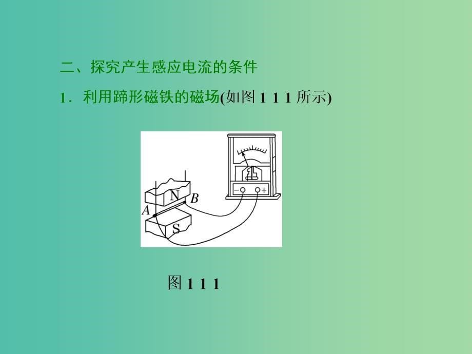 2019年高中物理 第一章 电磁感应 第一、二节 电磁感应现象 研究产生感应电流的条件课件 粤教版选修3-2.ppt_第5页