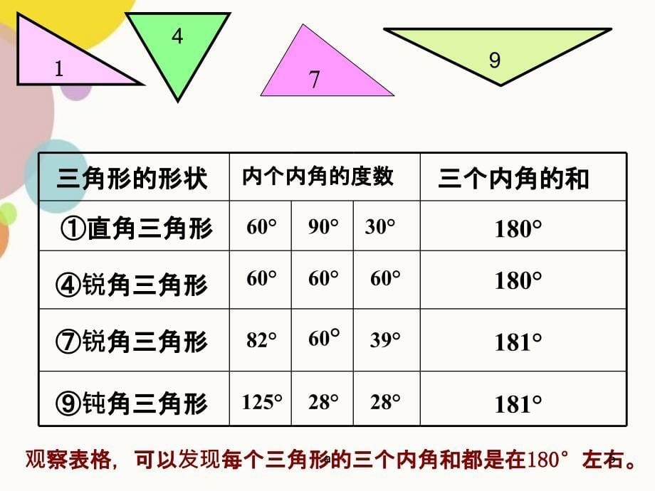 最新北师大版四年级数学下册三角形内角和课件_第5页