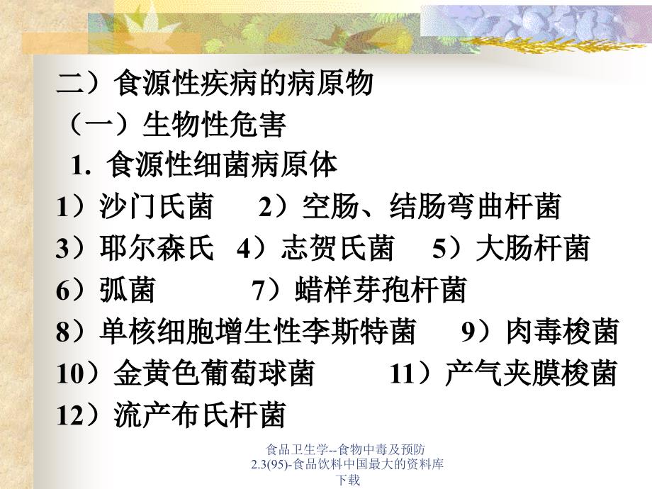 食品卫生学食物中毒及预防2.395食品饮料课件_第3页