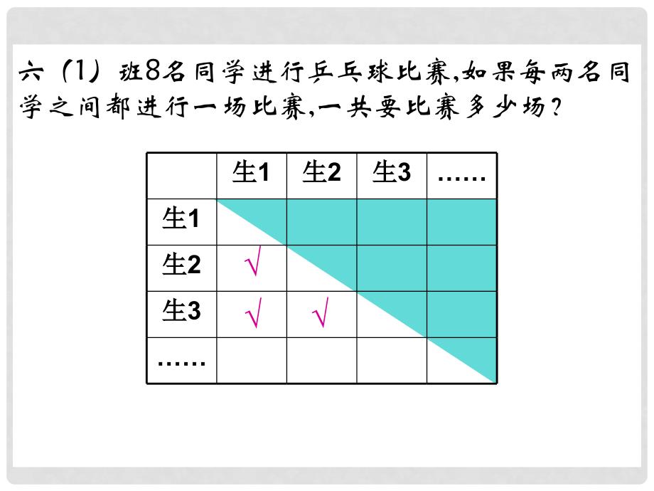 六年级数学上册 比赛场次 1课件 北师大版_第3页