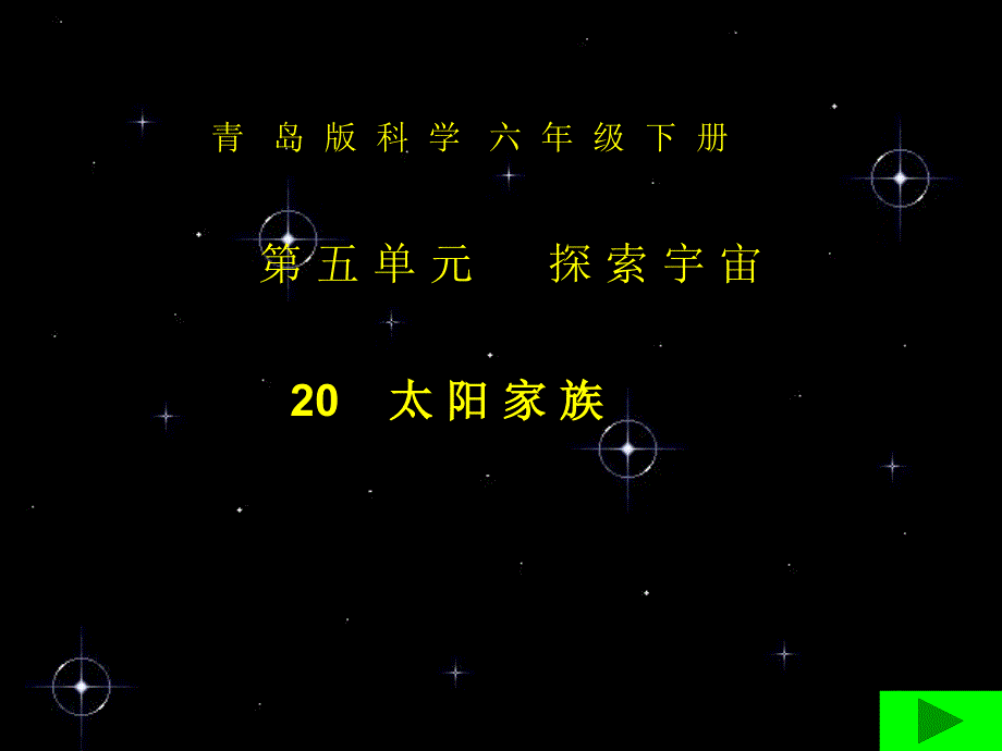 青岛版科学六年级下册太阳家族ppt课件_第1页