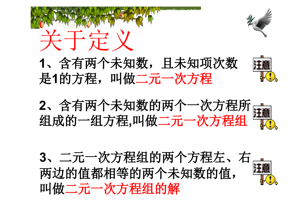 新人教版七下第八章二元一次方程组复习（一）_第2页