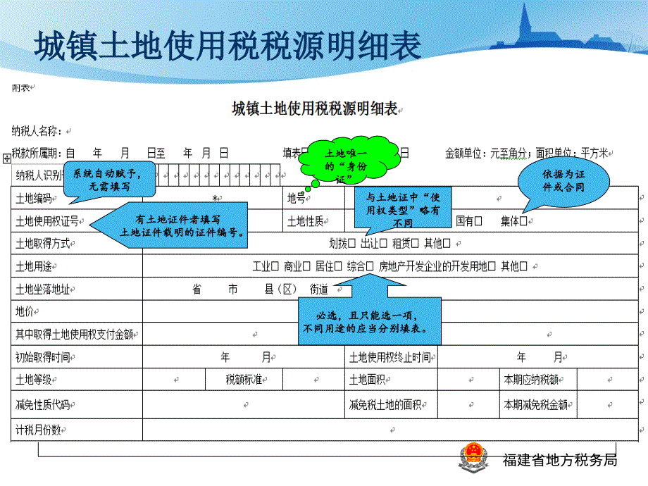 房产税土地使用税申报表及附表讲解_第3页