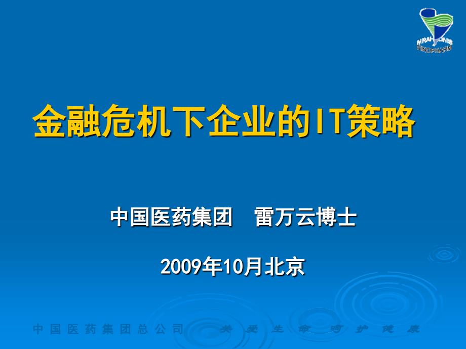 金融危机下企业的IT策略_第1页